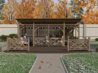 Веранда Маранта XXL 3х6 открытого типа по акции Все включено №13