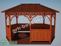 Садовая беседка "Павелецкая"