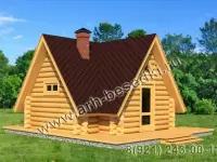 Баня из бревна, ручная рубка