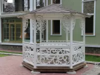 Беседка ажурная \"Белая ковка\"