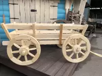 Телега деревянная декоративная