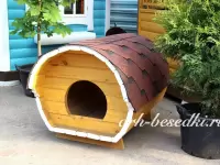 Будка для собаки  "Бочка средняя"