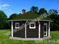 Банька рубленая из бревна