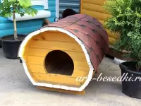 Будка для собаки  "Бочка средняя"