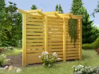 Угловая пергола из дерева №4