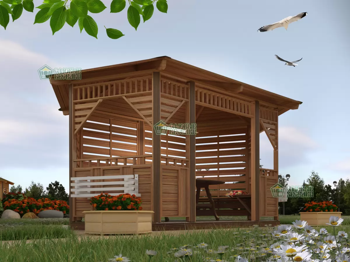 Садовая беседка \"Венге\"