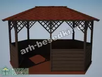 Садовая беседка "Октябрьская"