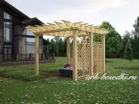 Пергола деревянная 3х3