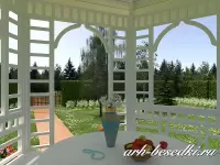 Проект шестигранной беседки "Снежанна"