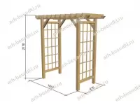 Пергола деревянная для сада