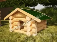 Будка для собаки из бревна
