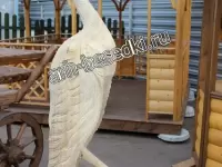 Скульптура из дерева "Цапля"
