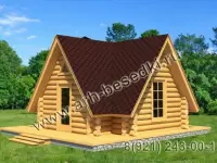 Баня из бревна, ручная рубка