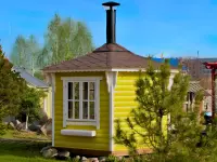 Гриль беседка из дерева Лайм 9,5м2 №5