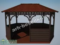 Садовая беседка "Кропоткинская"