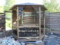 Беседка ажурная \"Черная ковка\"