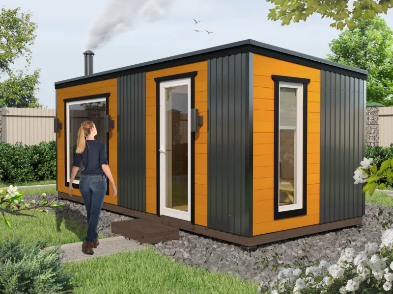 Баня ”Скандинавия Стандарт” 6х2,5 фото 1