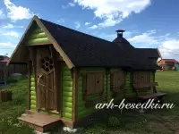 Гриль домик Premium «Гранд 5» Комбинированный 17 м2.