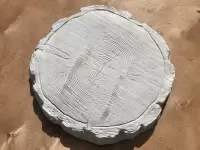 Бетонная плитка "Пенек" большой спил сверху