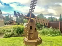 Большая декоративная мельница для сада
