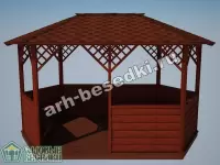 Садовая беседка "Октябрьская"