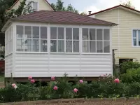 Павильон застекленный \"Белый\"