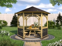 Беседка для дачи Летняя красивое фото 
