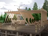 Пергола для ресторана №3