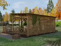 Веранда Маранта XXL 3х6 открытого типа по акции Все включено №11