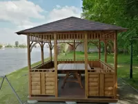 БЕСЕДКА "ЗОДЧИЙ 3Х3" фасад