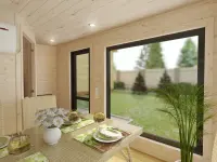 Баня «Скандинавия» с душевой фото 2