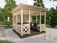 Беседка "Маранта L" 3х3 открытого типа по акции «Все включено» №4