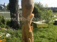 Деревянная скульптура "Сова"