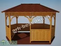 Садовая беседка "Пражская"