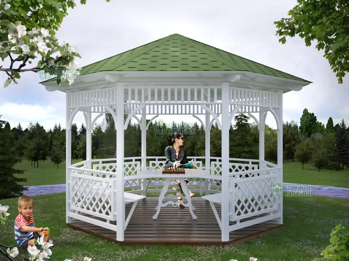 Беседка восьмиугольная \"Лилия\"