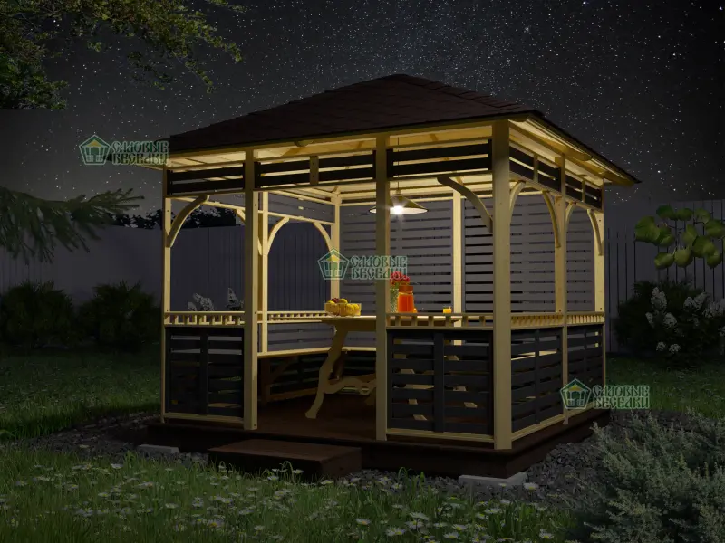  Беседка Оникс Премиум 3Х3 фото 7