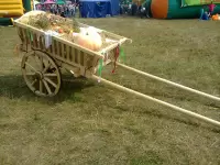 Деревянная телега, берёза