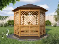 Беседка Архангельская цвет Орех
