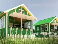 Деревянный павильон "Ярмарочный" (3х3 м.)