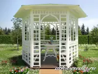 Проект шестигранной беседки "Снежанна"