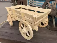 Садовая декоративная телега малая