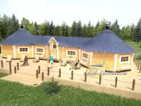 Банный комплекс "Баня+ гриль домик" 45 м2.