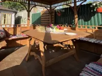 Стол квадратный для беседки 3х3 м №4