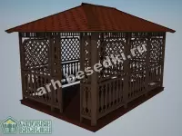 Садовая беседка "Шатура"