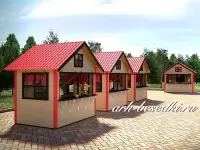 Домик для ярмарки деревянный 2x3м