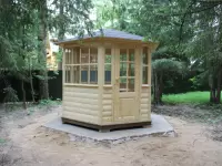 Беседка павильон застекленная 2,9 м