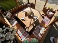 Стол квадратный для беседки 3х3 м №2