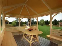 Беседка для дачи "Династия" 3х4 интерьер