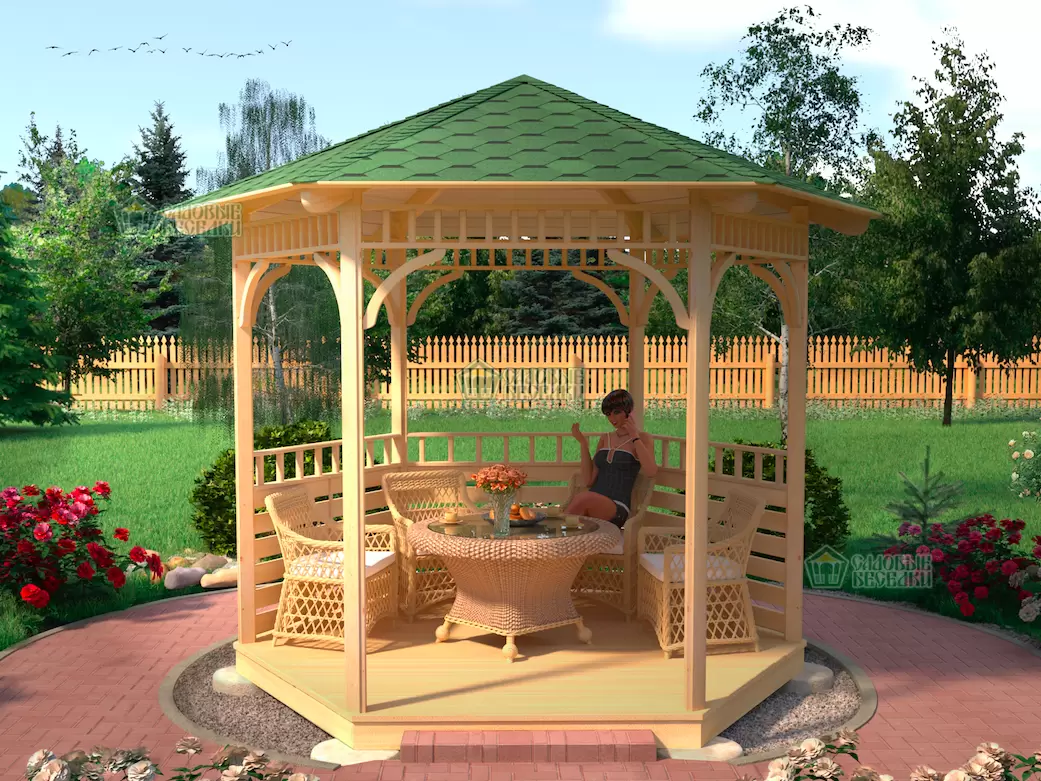 Беседка "Летний сад" по акции все включено центральная