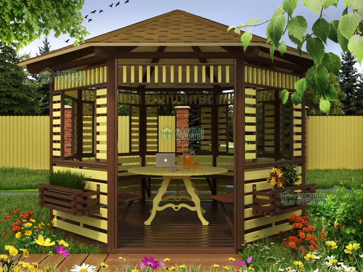 Восьмигранная беседка \"Неаполь\"